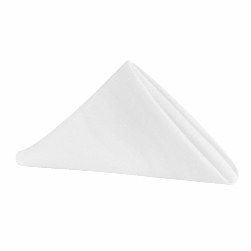 Napkin Linens |   Polyester Napkin 20"X20" – White Charger Plates & Napkins Napkin Linens