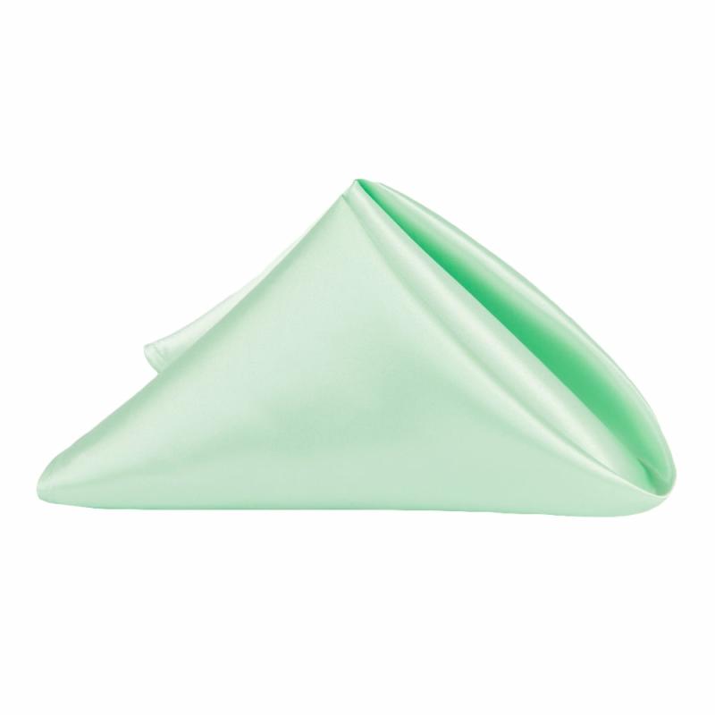 Napkin Linens |   Satin Napkin 20"X20" – Mint Green Charger Plates & Napkins Mint Green