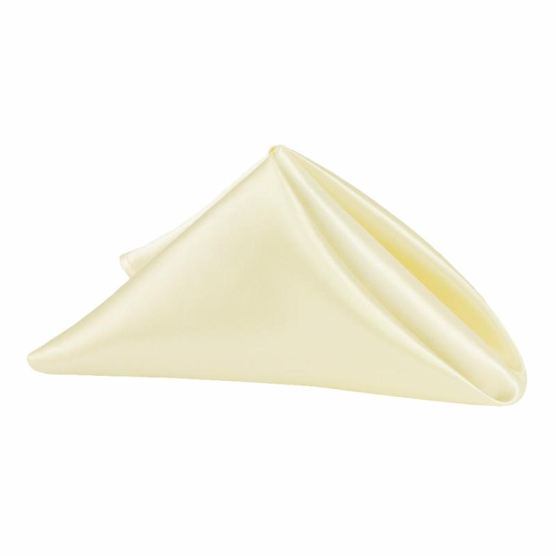 Napkin Linens |   Satin Napkin 20"X20" – Yellow Charger Plates & Napkins Napkin Linens