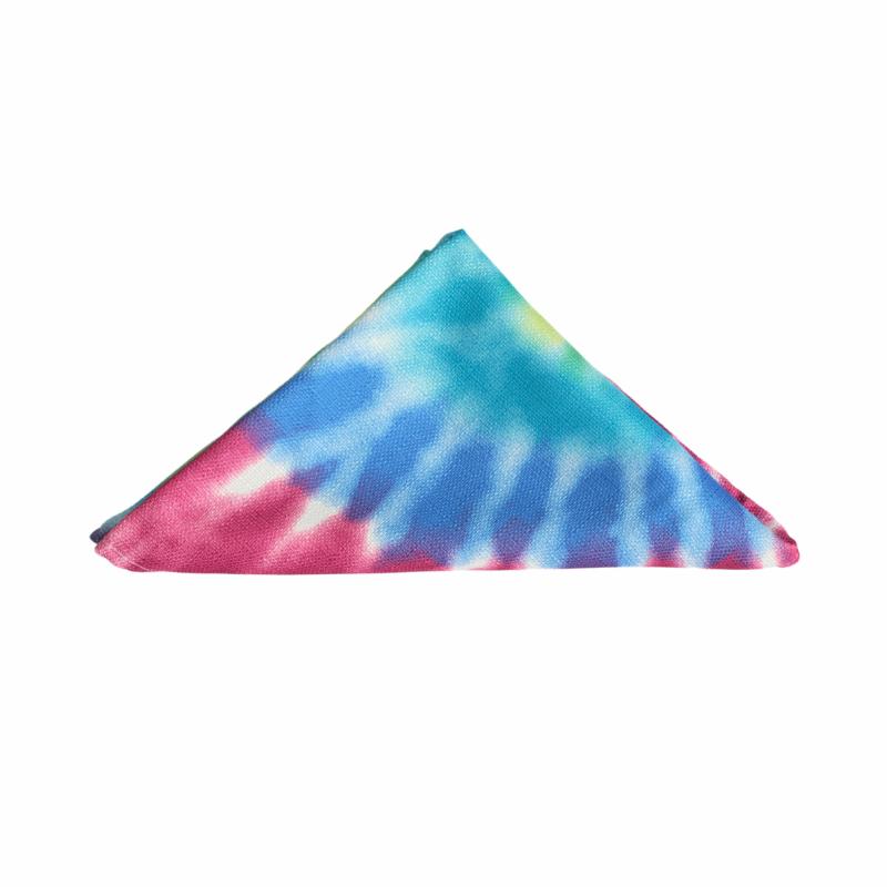 Napkin Linens |   Tie-Dye Polyester 20"X20" Linen Napkin (5Pc/Pk) Charger Plates & Napkins Multi-Color