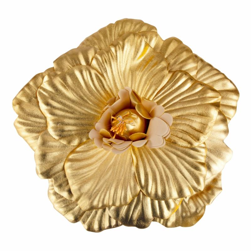 Oversize Flower Chair Decors |   Large Foam Wedding Flower Wall Backdrop Decor 30 Cm – Gold Chair Covers & Chair Sashes Gold