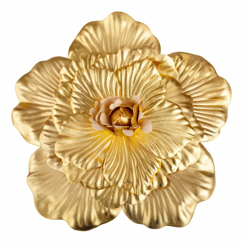 Oversize Flower Chair Decors |   Large Foam Wedding Flower Wall Backdrop Decor 40 Cm – Gold Chair Covers & Chair Sashes Gold