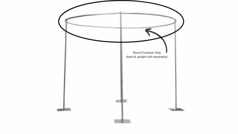 Pipe Set Accessories |   10Ft Round Crossbar Drape Support Backdrop Stands & Drapes Pipe Set Accessories