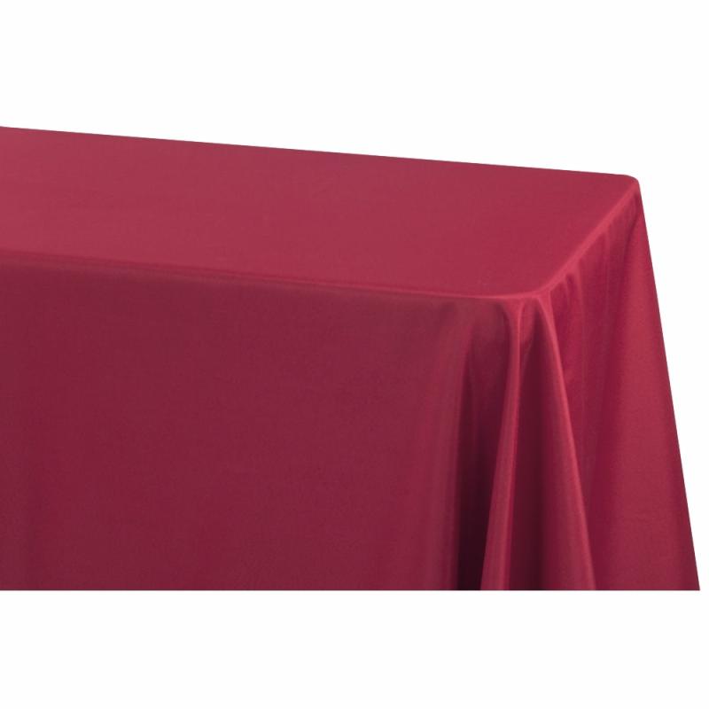 Polyester Tablecloths |   Economy Polyester Tablecloth 90"X132" Oblong Rectangular – Apple Red Polyester Tablecloths Apple Red