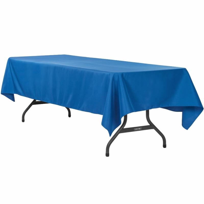 Rectangle Tablecloths |   60"X120" Rectangular Polyester Tablecloth – Royal Blue Polyester Tablecloths Polyester Tablecloths