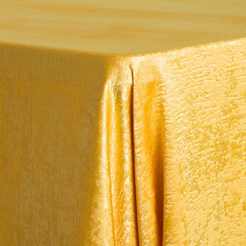 Rectangle Tablecloths |   Crinkle Shimmer 90"X156" Rectangular Tablecloth – Gold Rectangle Tablecloths Gold