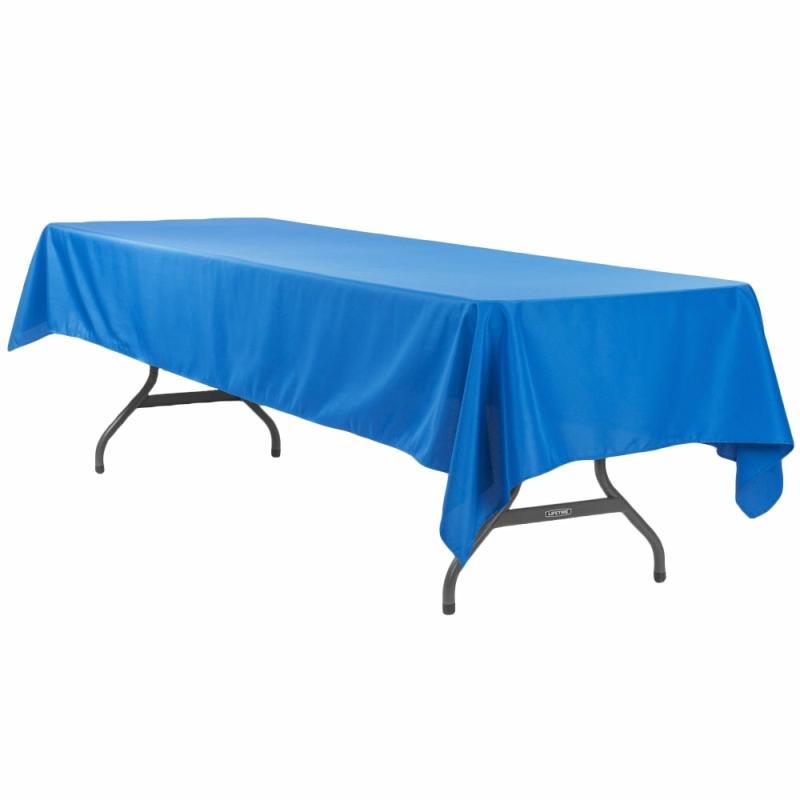 Rectangle Tablecloths |   Economy Polyester Tablecloth 60"X120" Rectangular – Royal Blue Polyester Tablecloths Polyester Tablecloths