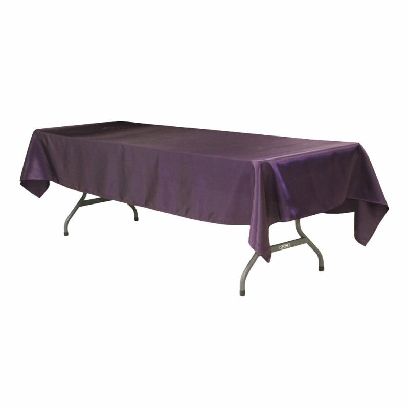 Rectangle Tablecloths |   Satin Rectangular 60"X120" Tablecloth – Eggplant/Plum Rectangle Tablecloths Eggplant,Plum