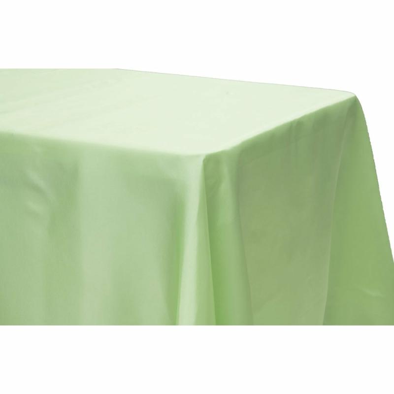 Rectangle Tablecloths |   Satin Rectangular 60"X120" Tablecloth – Mint Green Rectangle Tablecloths Mint Green