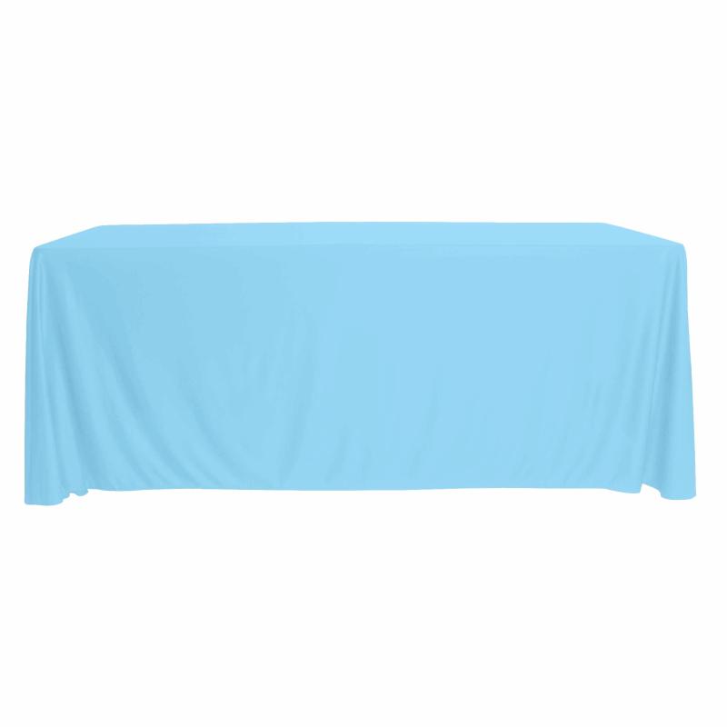 Rectangle Tablecloths |   Scuba 90"X156" Rectangular Oblong Tablecloth – Baby Blue Rectangle Tablecloths Baby Blue