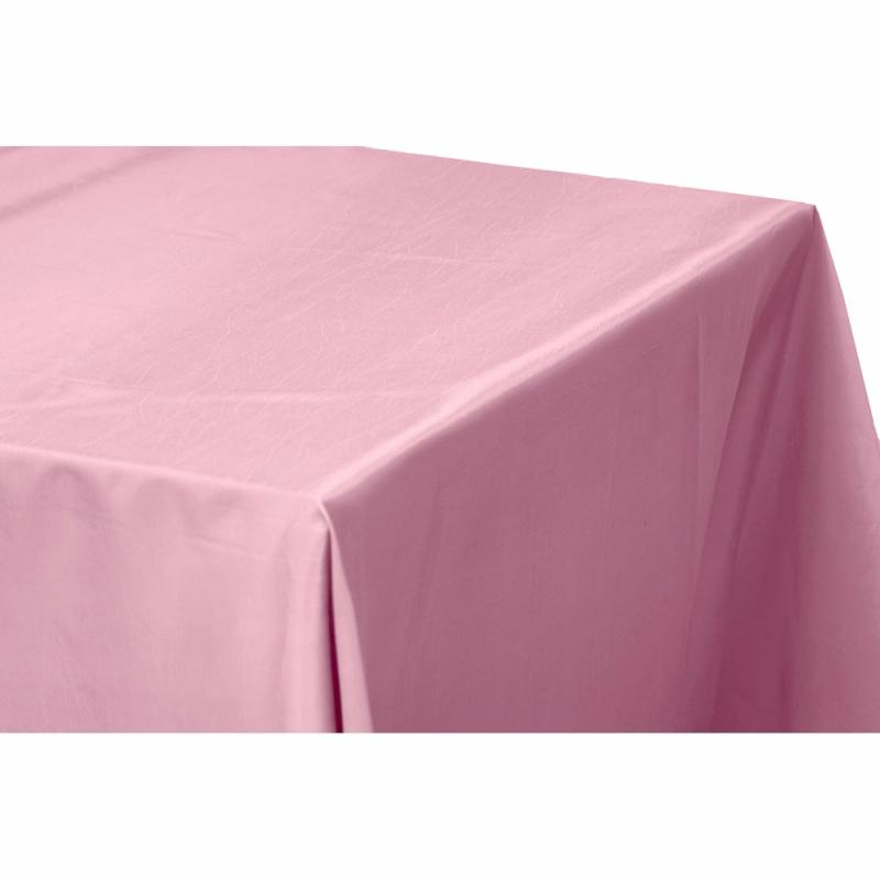 Rectangle Tablecloths |   Taffeta Tablecloth 90"X156" Rectangular – Pink Rectangle Tablecloths Pink