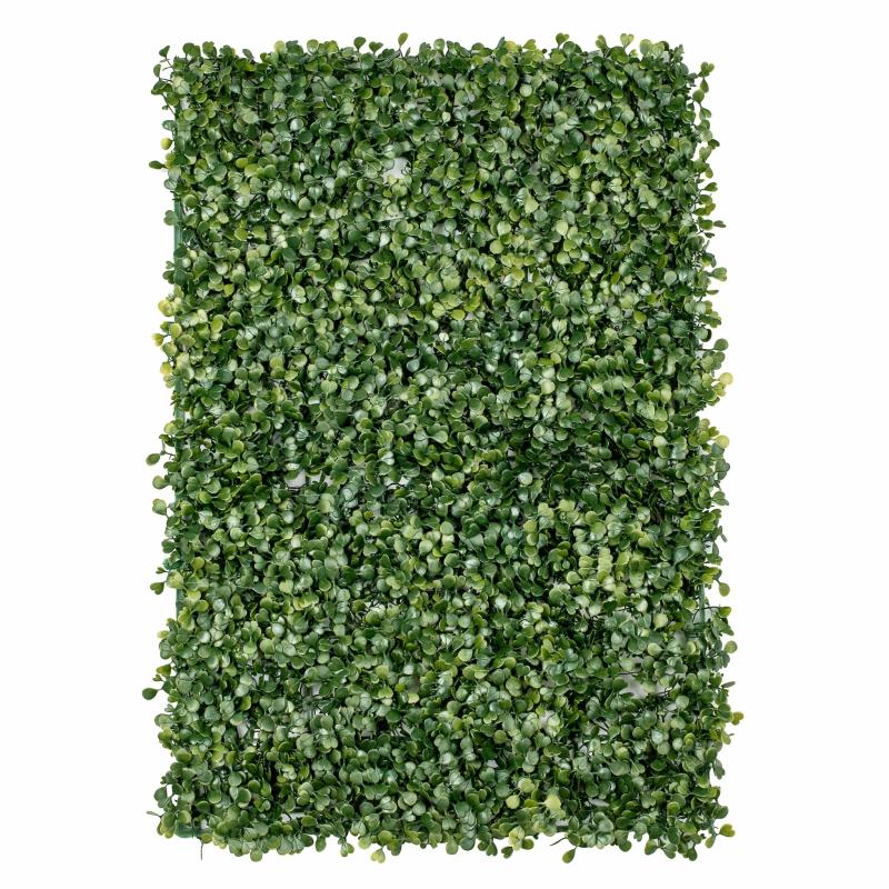 Silk Greeneries & Garlands |   Faux Silk Boxwood Greenery Wall Panel Mat Backdrop 60Cm X 40Cm Artificial Flowers & Greeneries Green