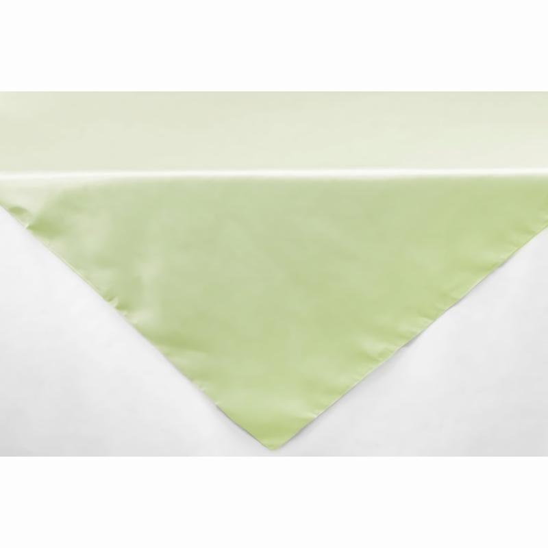 Table Overlay Toppers |   Satin Square 72"X72" Table Overlay – Sage Green Table Linens & Table Skirts Sage Green