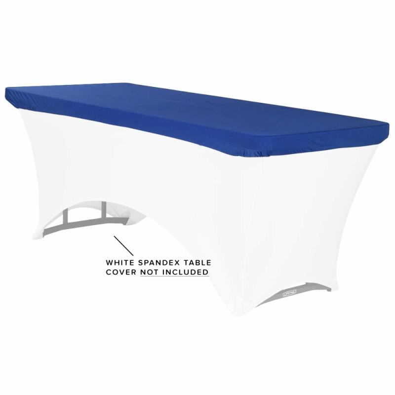 Table Overlay Toppers |   Spandex Table Topper/Cap 6 Ft Rectangular – Royal Blue Table Linens & Table Skirts Royal Blue