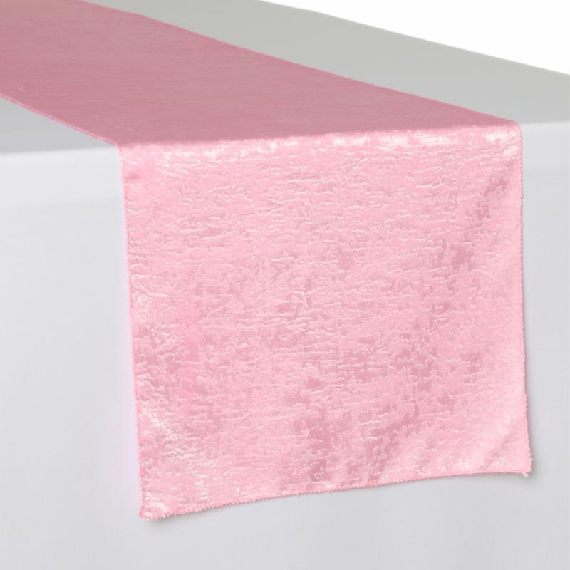 Table Runners |   Crinkle Shimmer Table Runner – Pink Table Linens & Table Skirts Pink