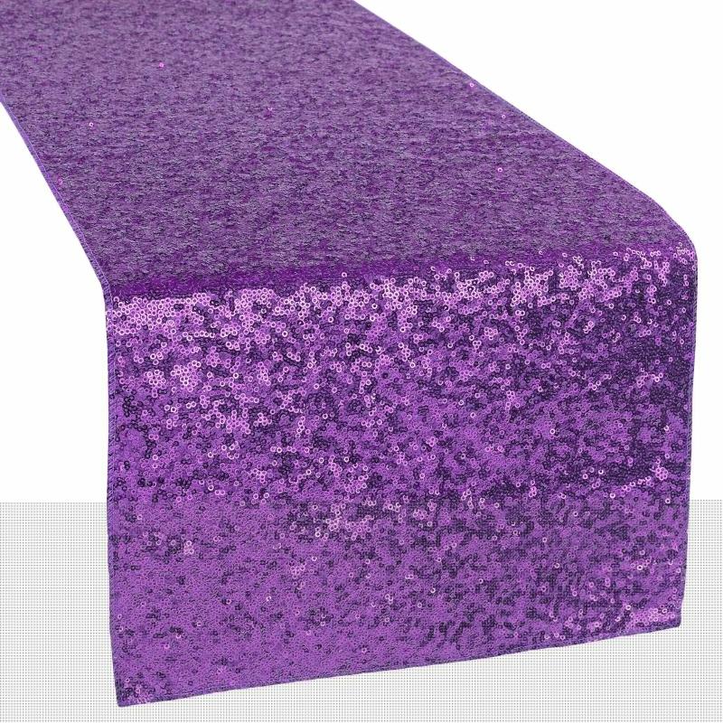 Table Runners |   Glitz Sequin Table Runner – Purple Table Linens & Table Skirts Purple