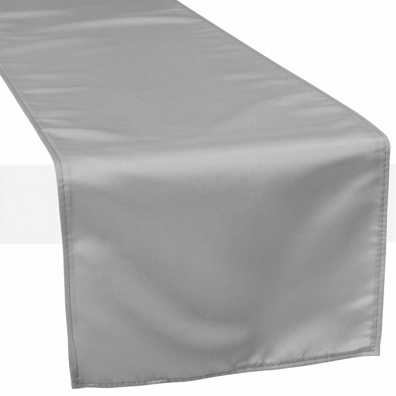 Table Runners |   Lamour Satin Table Runner – Gray/Silver Table Linens & Table Skirts Gray,Silver