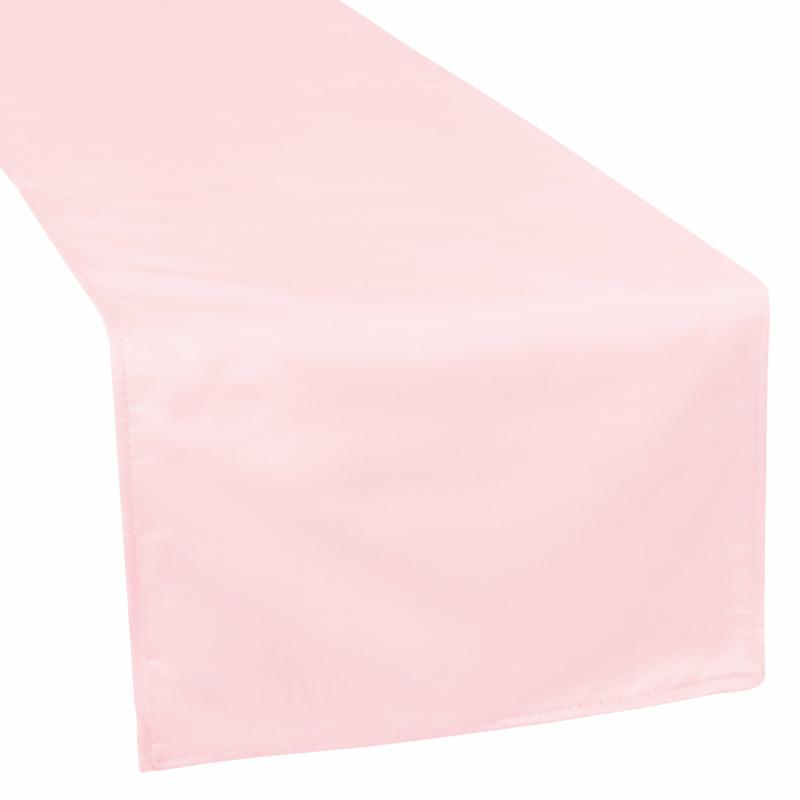 Table Runners |   Lamour Satin Table Runner – Pink Table Linens & Table Skirts Pink