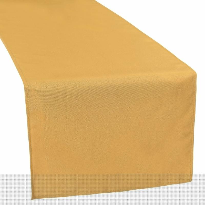 Table Runners |   Polyester Table Runner – Gold Table Linens & Table Skirts Gold