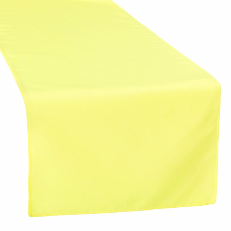 Table Runners |   Polyester Table Runner – Yellow Table Linens & Table Skirts Table Runners