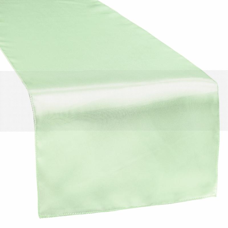 Table Runners |   Satin Table Runner – Mint Green Table Linens & Table Skirts Mint Green