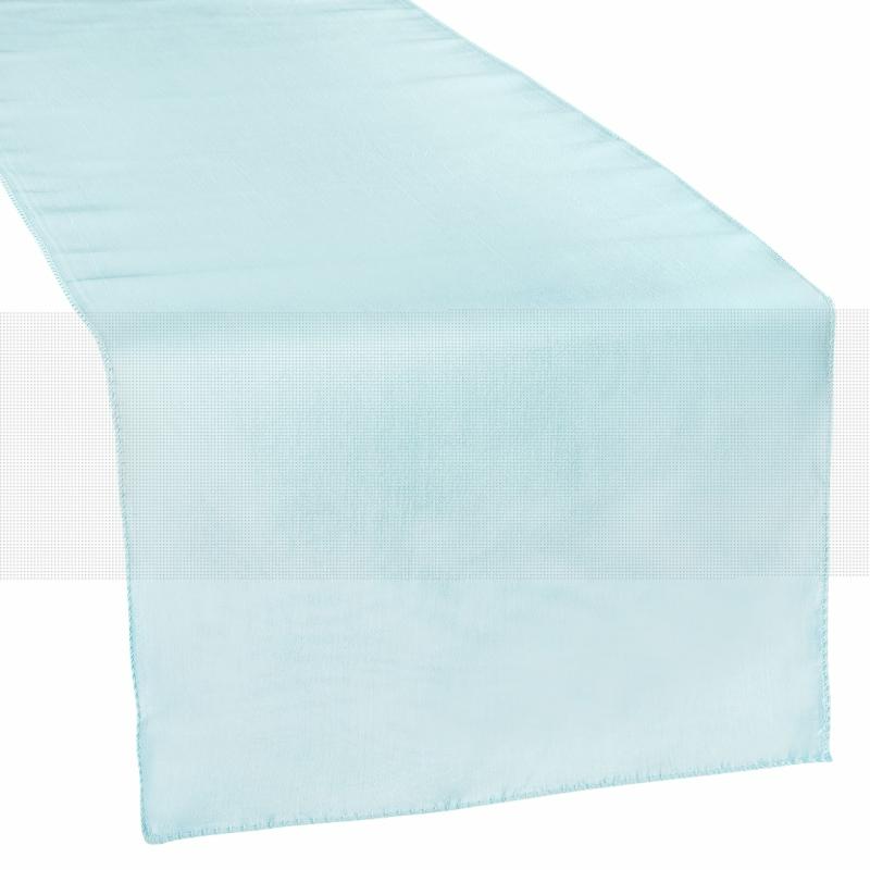 Table Runners |   Taffeta Table Runner – Baby Blue Table Linens & Table Skirts Baby Blue