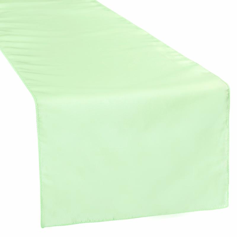 Table Runners |   Taffeta Table Runner – Mint Green Table Linens & Table Skirts Mint Green