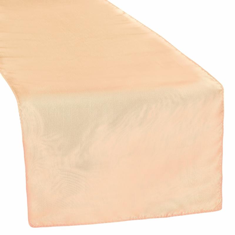 Table Runners |   Taffeta Table Runner – Peach Table Linens & Table Skirts Peach