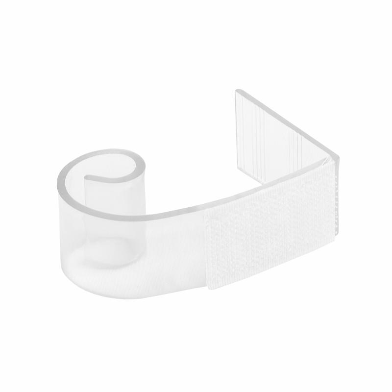 Table Skirts & Table Clips |   Velcro Table Skirt Clip – Large Variable Lifetime 2"-3" Clear