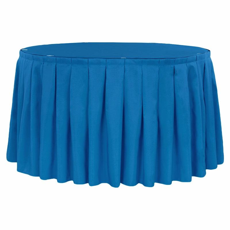 Table Skirts & Table Clips |   Polyester 14Ft Table Skirt – Royal Blue Table Linens & Table Skirts Royal Blue