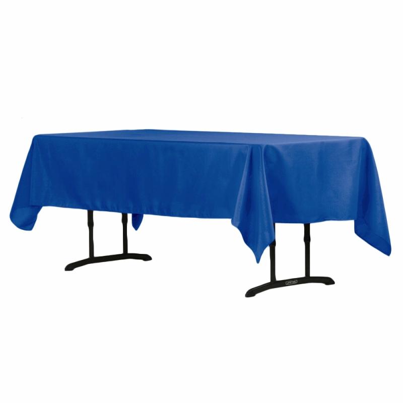 Tablecloths |   60"X102" Rectangular Polyester Tablecloth – Royal Blue Polyester Tablecloths Polyester Tablecloths