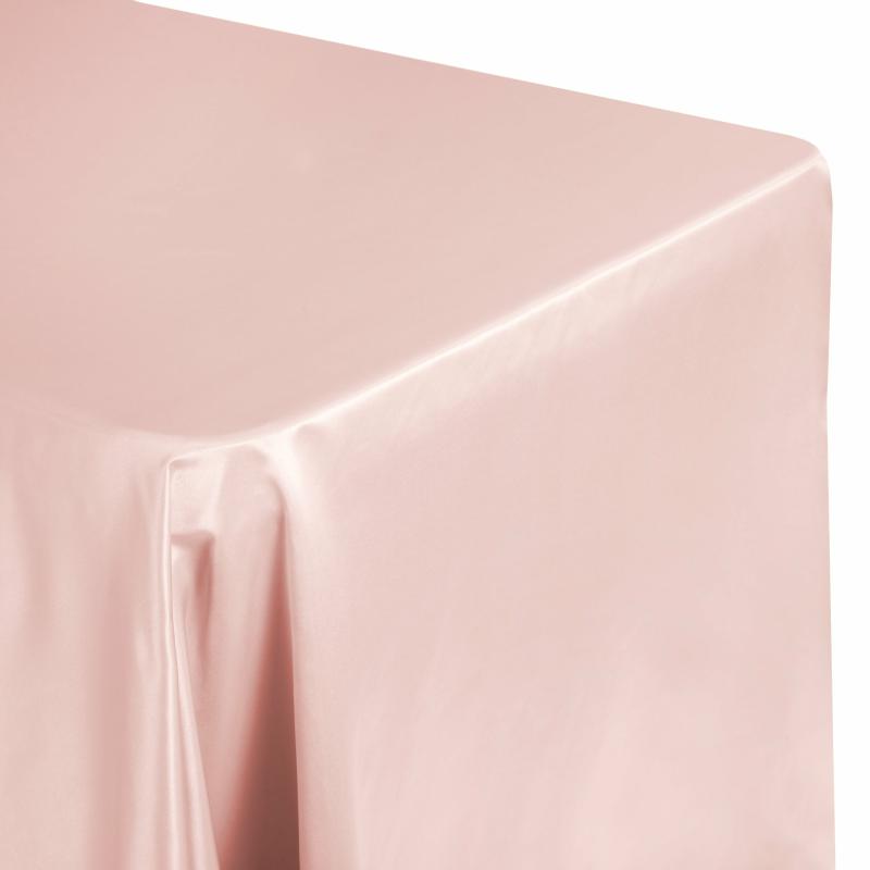 Tablecloths |   Lamour Satin 90"X132" Rectangular Oblong Tablecloth – Dusty Rose/Mauve Rectangle Tablecloths Dusty Rose,Mauve