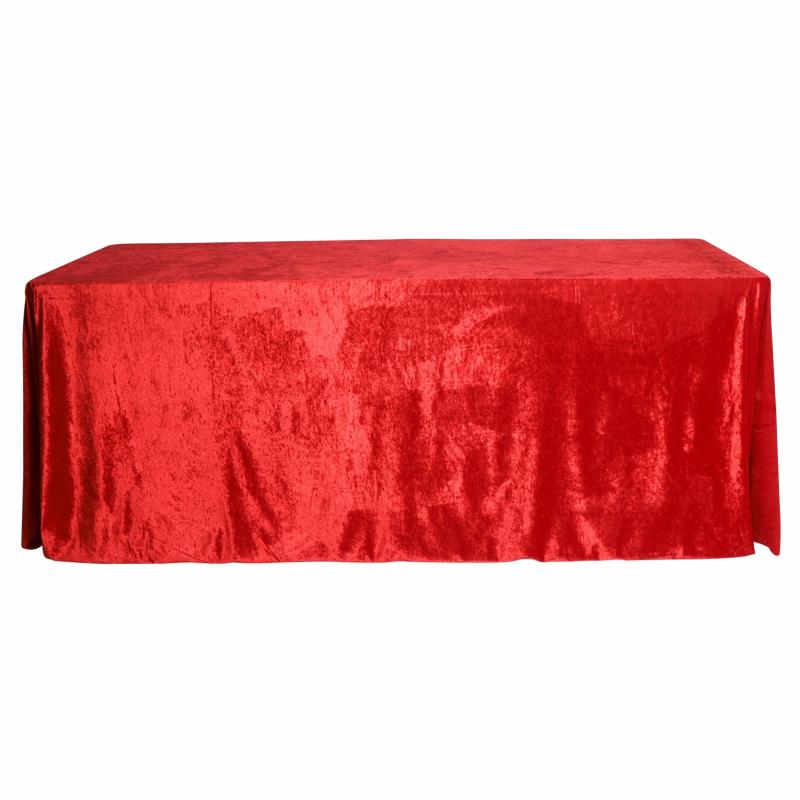 Tablecloths |   Velvet 90"X132" Rectangular Tablecloth – Red Rectangle Tablecloths Rectangle Tablecloths