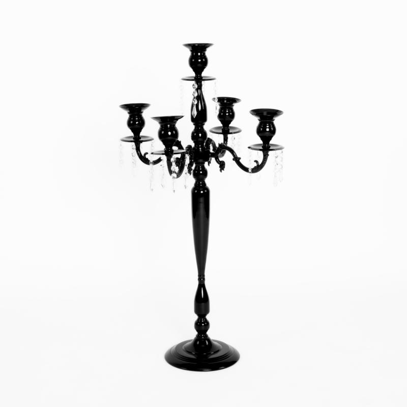 Tabletop Centerpiece |   36" Candelabra Tabletop Centerpiece – Black Candelabras Black