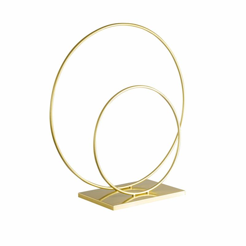 Tabletop Centerpiece |   Double Hoop Tabletop Centerpiece – Gold Centerpieces & Cake Stands Gold