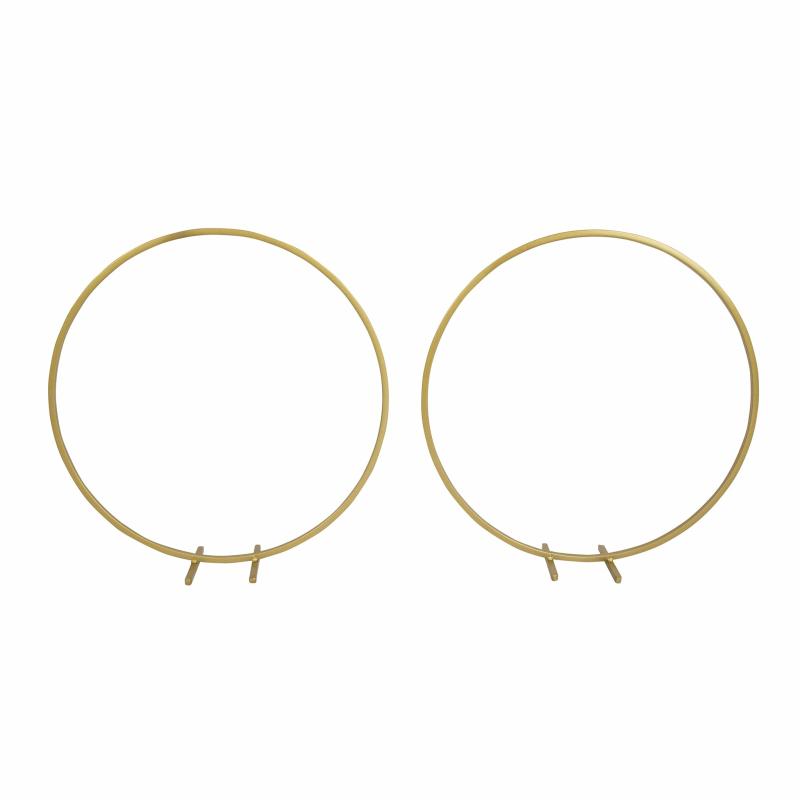 Tabletop Centerpiece |   Pack Of 2 Pcs Metal Round Arch Hoop Tabletop Decor Centerpiece 20" Diameter – Gold Centerpieces & Cake Stands Gold