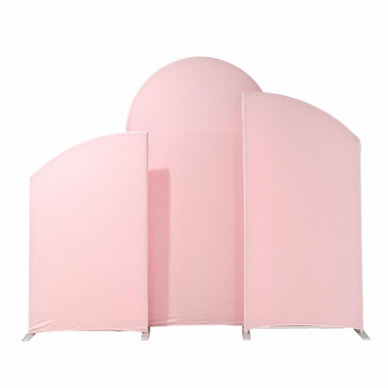 Arches |   Spandex Arch Covers For Heavy Duty Chiara Frame Backdrop 3Pc/Set – Pink Arches Arches