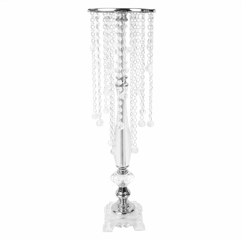 Tabletop Centerpiece |   Acrylic Crystal Drop Centerpiece – Silver Centerpieces & Cake Stands Silver