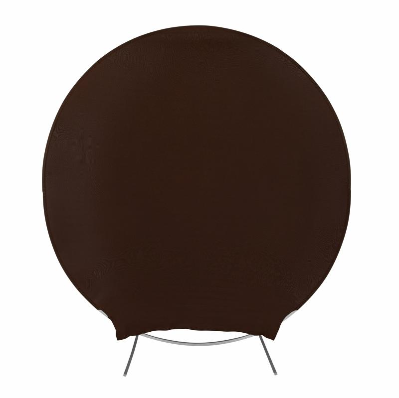 Arches Covers |   Spandex Arch Cover For Round 7.5 Ft Wedding Arch Stand – Chocolate Arches Arches