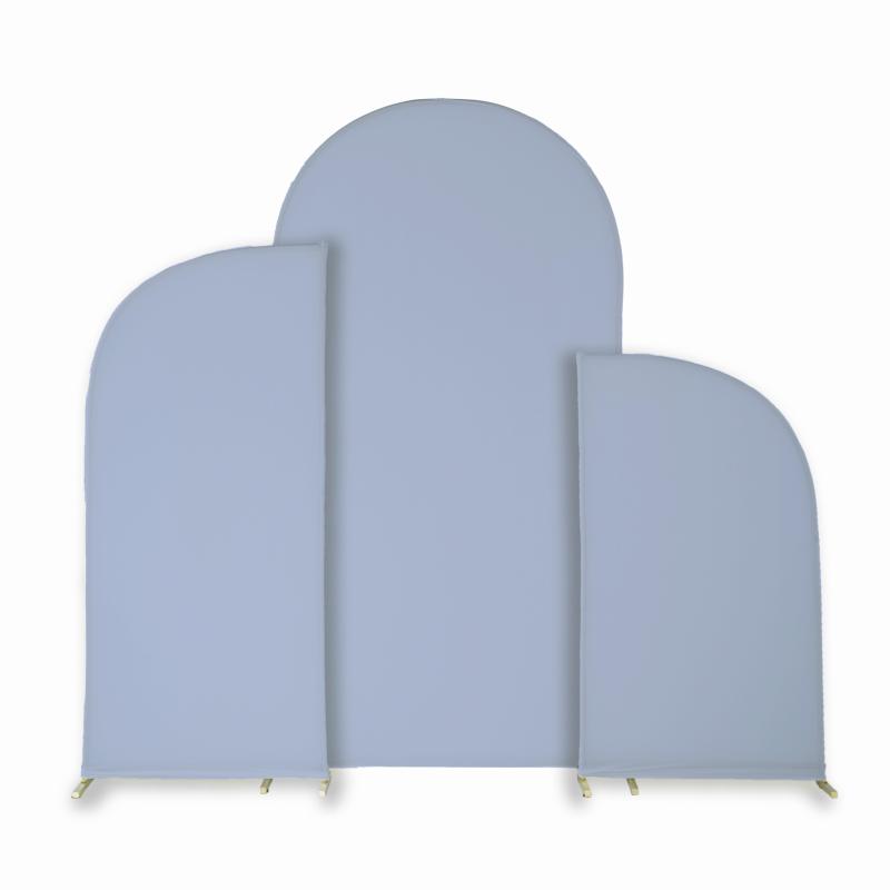 Arches Covers |   Spandex Arch Covers For Chiara Frame Backdrop 3Pc/Set – Dusty Blue Arches Arches