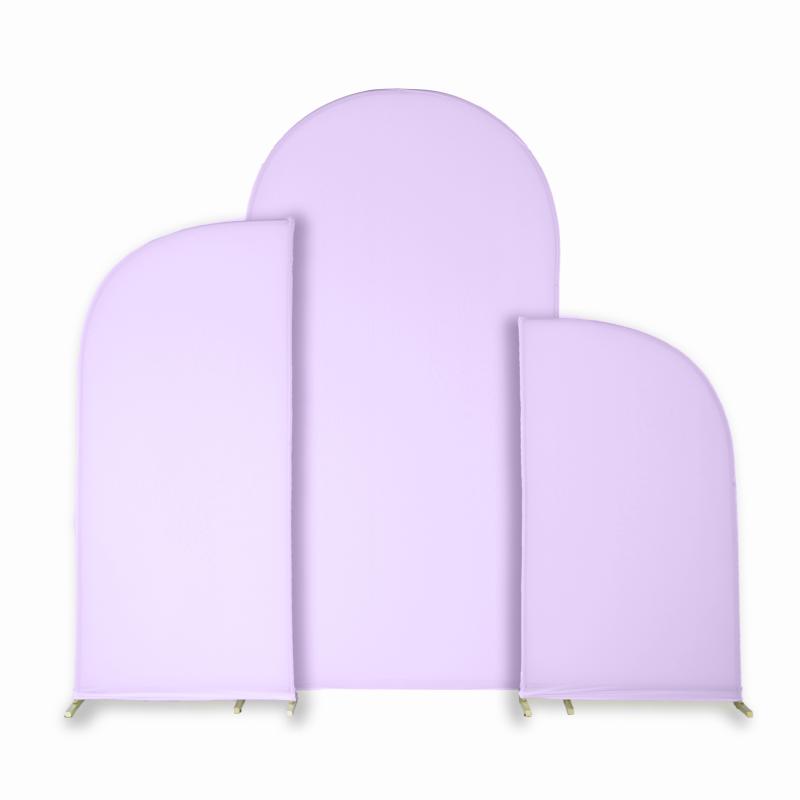 Arches Covers |   Spandex Arch Covers For Chiara Frame Backdrop 3Pc/Set – Lavender Arches Arches