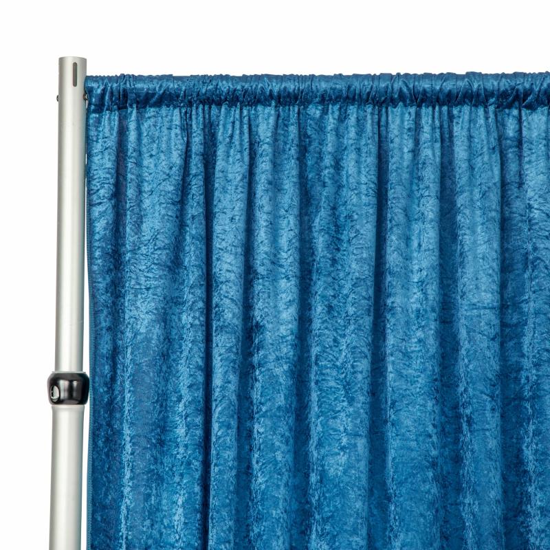 Backdrop Draping |   Velvet 14Ft H X 52" W Drape/Backdrop Curtain Panel – Dark Teal Backdrop Draping Backdrop Draping